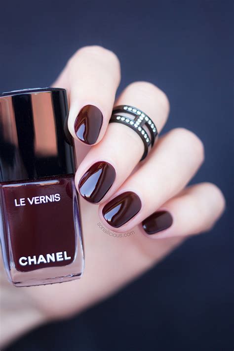 chanel rouge noir nail polish 2015|chanel dark red nail polish.